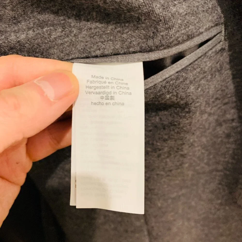 J. Crew Slim-fit knit suit jacket in wool-cotton blend Size Large